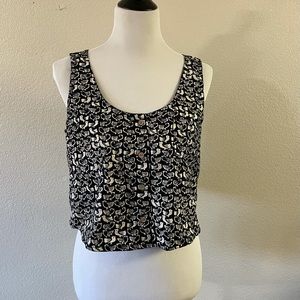 Vans Crop Top With Open Back